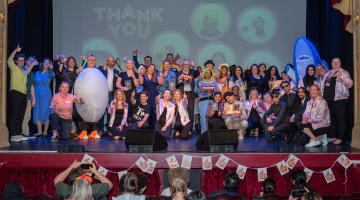 Award winners on stage at City Varieties